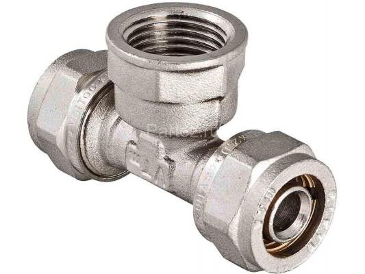 Тройник обжимной с внутренней резьбой 26х1"х26 VALTEC