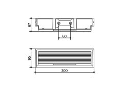 Полочка для душа Keuco Edition 11, хром (11158010000)
