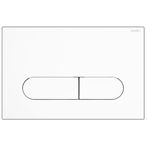 Кнопка смыва AZARIO NEW двойная, пластик, белый глянцевый (AZ-004.01)