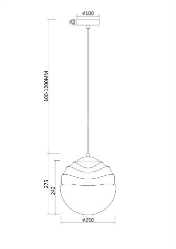 Подвесной светильник Maytoni P074PL-01N