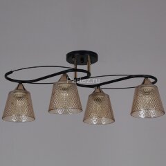 Потолочная люстра Reluce 06087-0.3-04 BK+FG