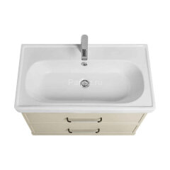 Тумба под раковину Aquaton Нео-Классика 85 2 ящика, белый камень (1A286301NCTG0)