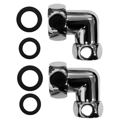 Соединение угловое для полотенцесушителей Azario гайка-гайка 1"х3/4", хром (4620768881695)