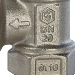 Клапан термостатический угловой 3/4&quot; Stout