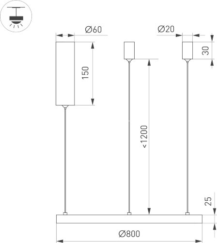 Подвесной светильник Arlight 046245