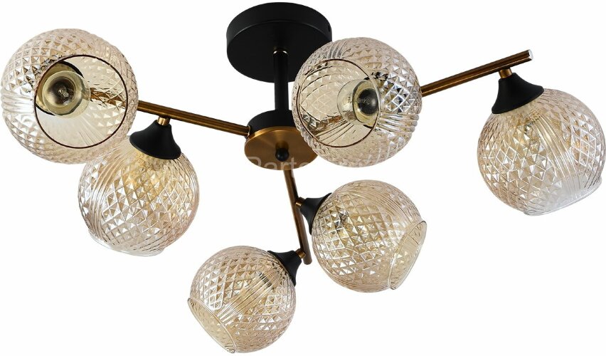 Потолочная люстра Reluce 11341-0.3-06 GOLD BRONZE+BK