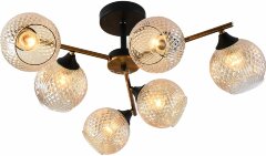 Потолочная люстра Reluce 11341-0.3-06 GOLD BRONZE+BK