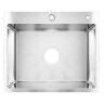 Кухонная мойка AZARIO MIA 600х500х200 нержавеющая сталь, цвет Серебро (AZS6050M)