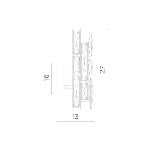 Настенный светильник Divinare 1684/01 AP-1