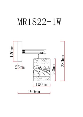Бра MyFar MR1822-1W