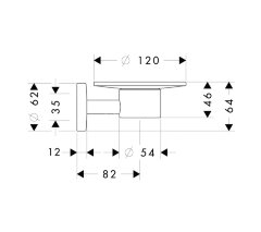 Мыльница Hansgrohe Logis, Хром (40515000)