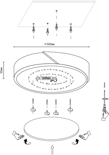 Потолочный светильник Velante 445-047-01