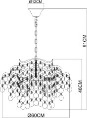 Подвесная люстра Arte Lamp A4065SP-9SG