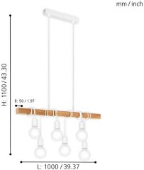 Подвесной светильник Eglo 33165