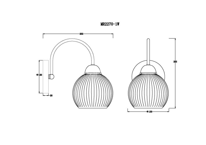 Бра MyFar MR2270-1W