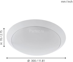 Настенно-потолочный светильник Eglo 97254