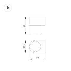 Настенный светильник Arlight 035541