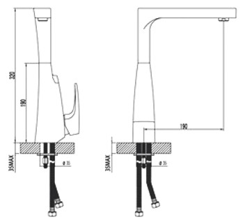Смеситель для кухни Lemark Shift LM4305C
