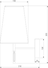 Бра Eurosvet 60137/1 хром