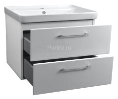 Комплект тумба Azario Ника 80 810х470х560 подвесная с раковиной Monte tx 80 белый матовый (CS0008014