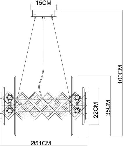 Подвесная люстра Arte Lamp A1039SP-10BK