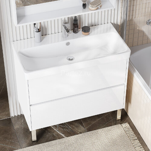 Тумба под раковину Aquaton Сканди 90 882x579x427 Белая (1A251901SD010)