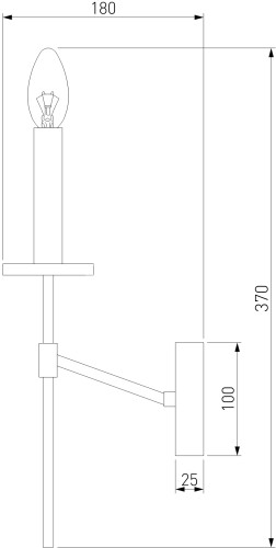 Бра Eurosvet 60142/1 хром