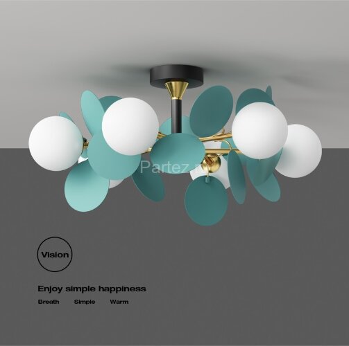 Потолочная люстра ImperiumLoft matisse-blue01