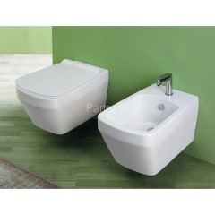 Биде подвесное Simas Baden Baden 360х560х310 с 1 отв под смеситель, с креплением F85, цвет белый (BB