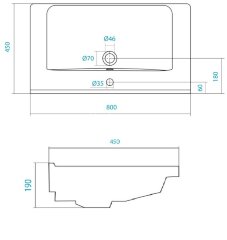 Раковина AQUATON Миранда-80, белая (1WH302251)