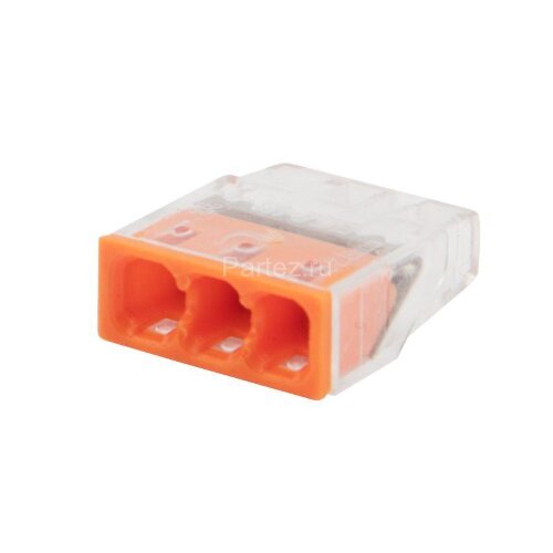 Экспресс-клемма строительно-монтажная СМК 2273-203 3-проводная 0.5-2.5кв.мм (блист.5шт) Rexant 07-32