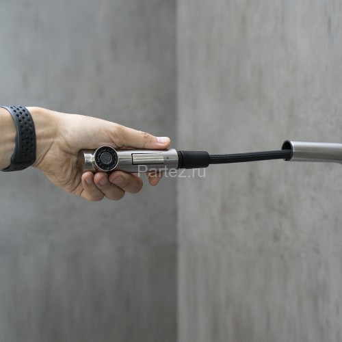 Смеситель Lemark Expert LM5085S для кухни с вытягивающимся поворотным изливом