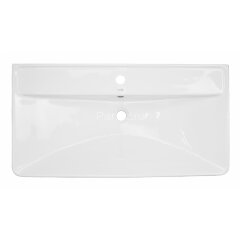 Комплект тумба Azario Ника 90 Н 915х475х860 напольная, с раковиной Monte 90, белый матовый (CS000899