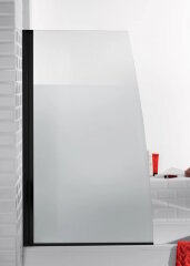 Шторка для ванны распашная Jacob Delafon Serenity 80х145 цвет профиля черный (E4933-BL)