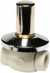 Кран шаровой под штукатурку Lux PPR D20 Ekoplastik
