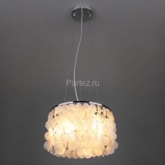 Подвесная люстра Eurosvet 60005/3 хром / перламутр