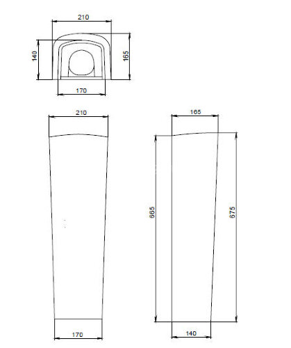 Пьедестал для раковины Santeri Орион белый (1.3600.8.S00.00B.0)