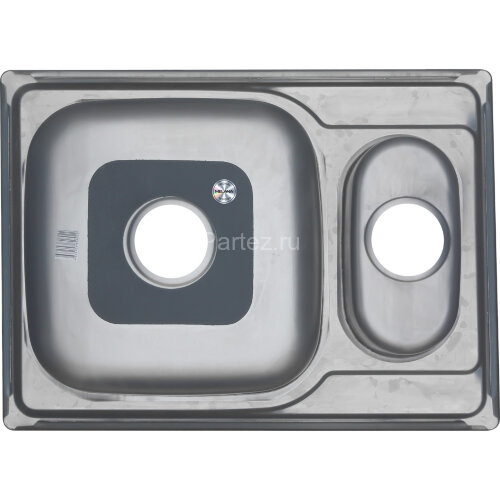 Мойка 6950S U MELANA 0,8/180 1,5-я чаша врезная прямоугольная с сифоном (228 t *10)