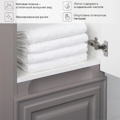 Пенал подвесной Итана Verona 40 400х300х1600 Смоки софт (CS00083291)