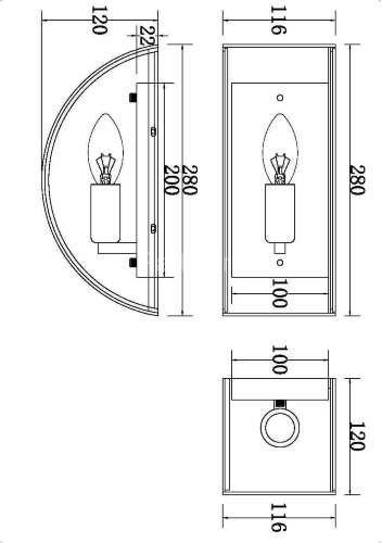 Бра Maytoni MOD096WL-01G