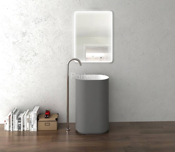 Зеркало AZARIO Lucia 600х800 с подсветкой, сенсорный выключатель с функцией диммера (AZ-Z-061CS)