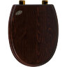 Крышка-сиденье для унитаза Simas Arcade быстросъемное с микролифтом, дерево, цвет Орех/бронза (AR009