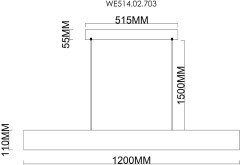 Подвесной светильник Wertmark WE514.02.703