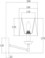 Бра Maytoni MOD064WL-01N