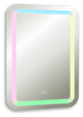 Зеркало AZARIO Мальта RGB 550*800 c подсветкой и диммером, мульти-цвет, сенсорный выключатель (LED-0