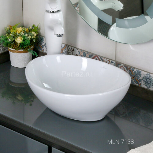 Накладная раковина melana mln-7138