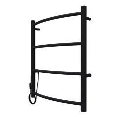 Полотенцесушитель электрический AZARIO VERONA 500/600 4 секции, диммер слева, черный (AZ04756B)