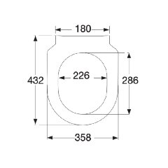 Крышка-сиденье для унитаза Villeroy&amp;Boch SUBWAY 2.0 тонкое, микролифт, Альпийский белый (9M78S101)