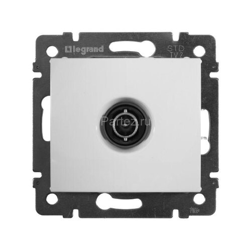 Розетка телевизионная оконечная TV СП Valena 10дБ 2400МГц механизм бел. Leg 774430