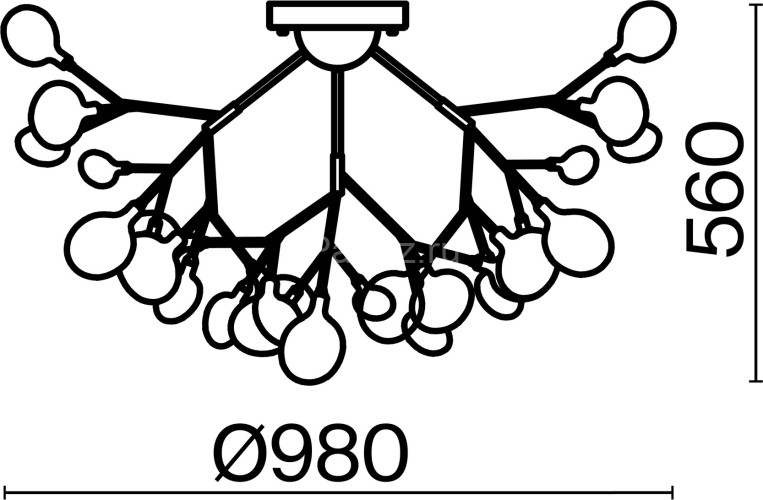 Потолочная люстра Freya FR5049CL-36G